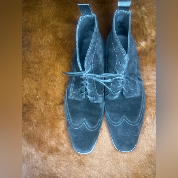 Hugo Boss Black Suede Boots - Picture 1 of 3